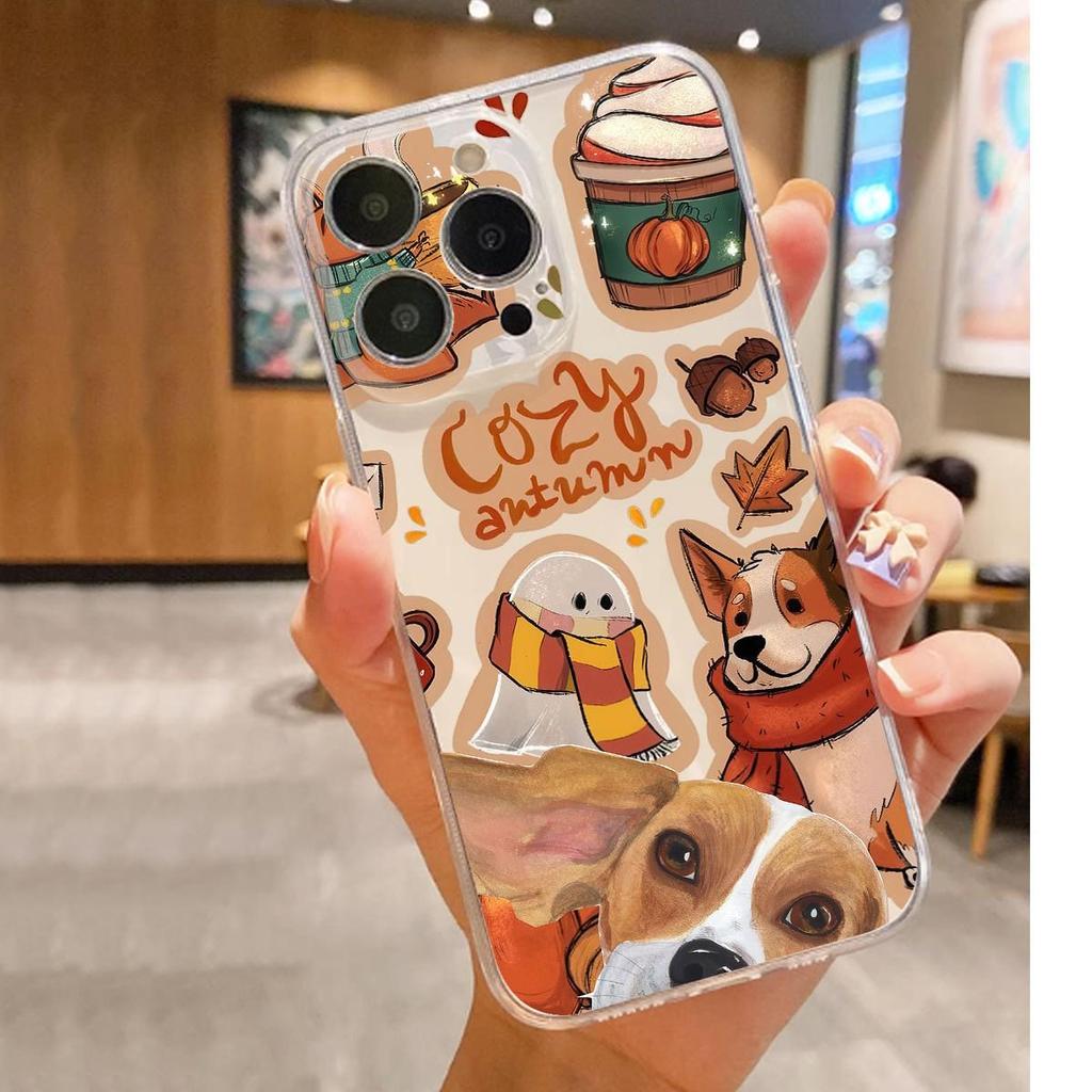 Прозрачный противоударный чехол Corgi для iPhone 14-17 Pro Max