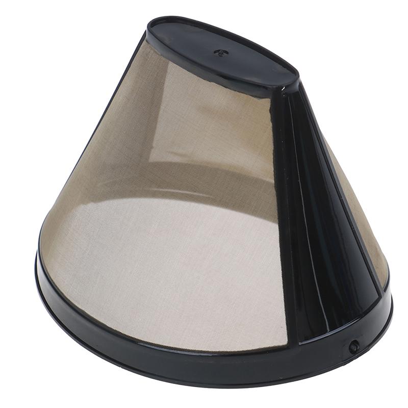 Моющийся фильтр для кофе с золотой ручкой, многоразовый конический фильтр для кофе