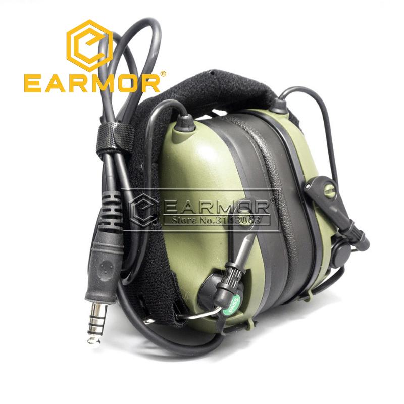 Тактическая гарнитура EARMOR M32 MOD4 для стрельбы, военные наушники с шумоподавлением и связью Softair