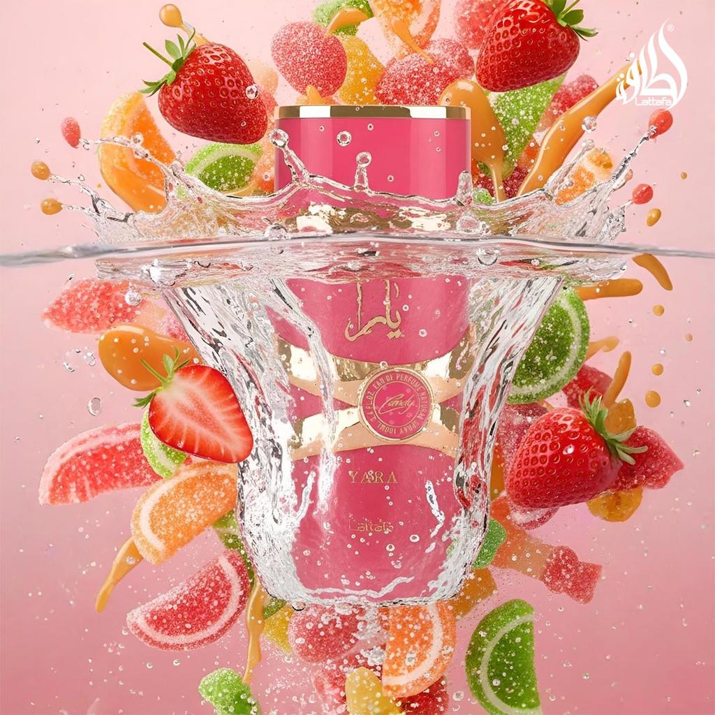 Lattafa Yara Candy - Vanilla, Fruity, Citrus, Floral - Eau De Parfum Long-Lasting Fragrance for Women, 3.40 Ounce / 100 Ml
