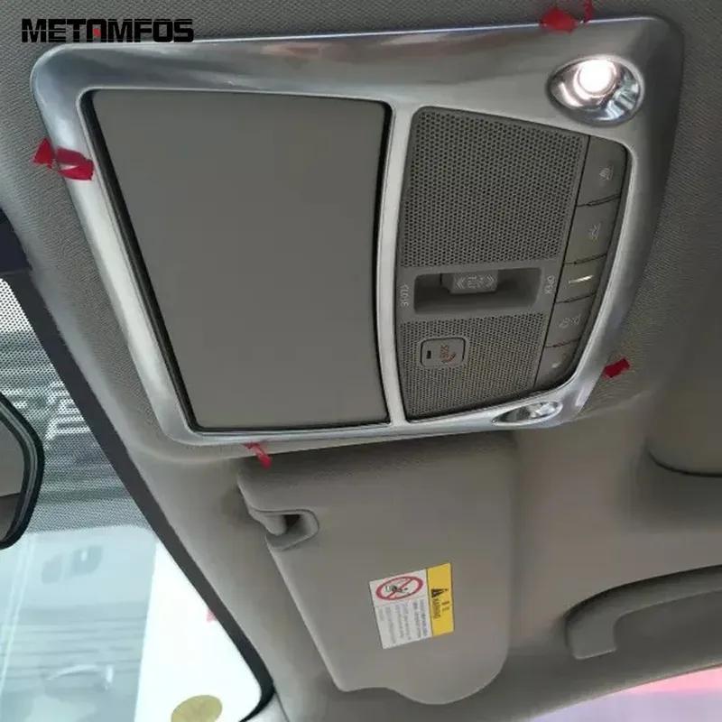 For Nissan Murano 2015- 2024 Matte Interior Reading Light Cover Trim Car Roof Lamp Decoration Frame Accessories Car Styling