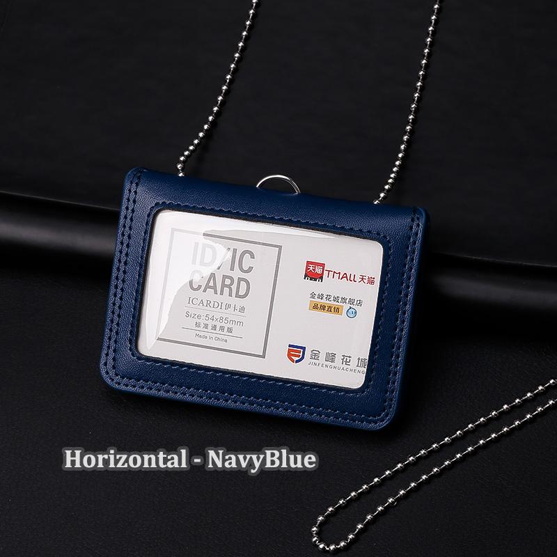 Держатель для удостоверения личности из натуральной кожи, репортер, полицейский офисный работник, шейный бейдж, именной тег, нагрудный чехол для карточек, деловая рабочая карточка