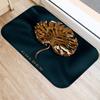 Коврик для входной двери с золотым принтом для кухни, ванной, коралловый бархатный ковер, красочный коврик для дома, нескользящий коврик, домашний декор