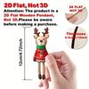 16Pcs Cartoon Reindeer Christmas Deer Rustic Christmas Reindeer Ornament  Home Decor