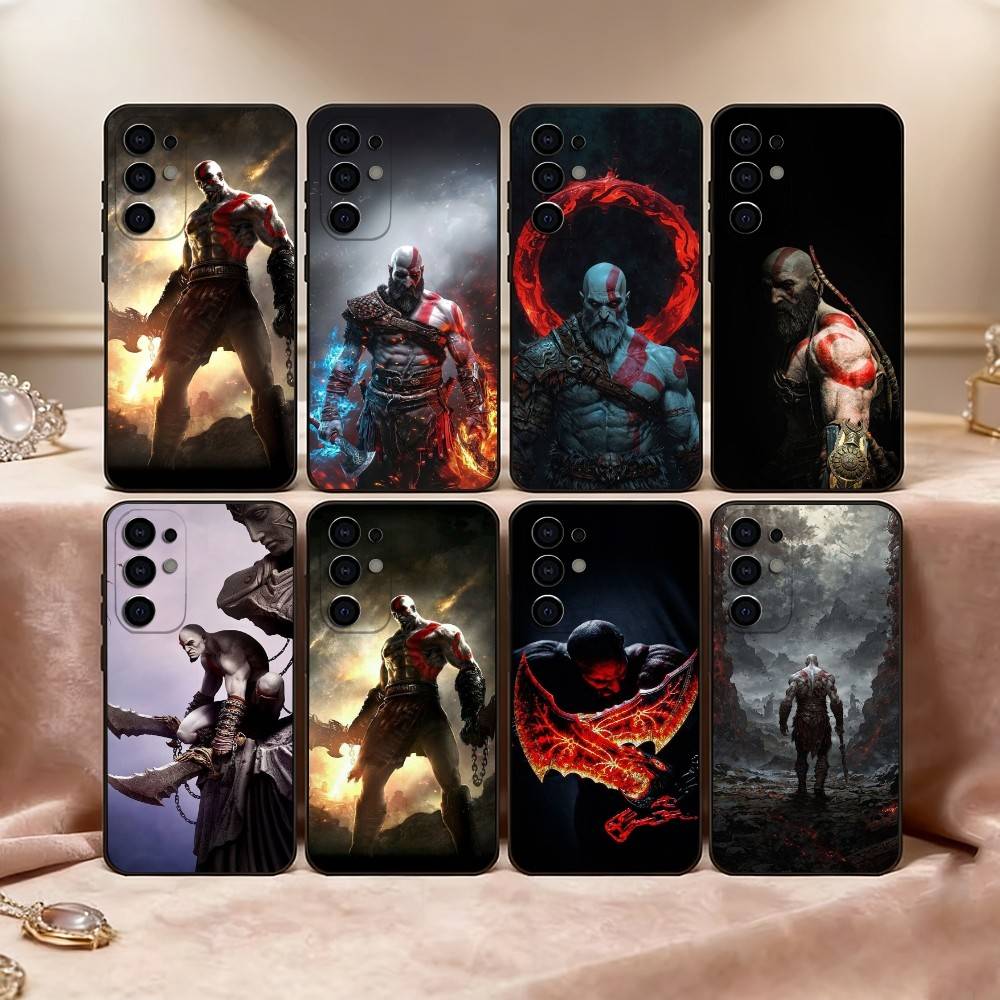 G-Gladiator W-War K-Kratos Чехол для телефона Samsung S25, S24, S21, S22, S23, S30, Ultra, S20, Plus, Fe, Мягкий силиконовый черный чехол