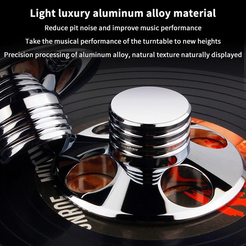 Vinyl LP Record Stabilizer for Turntable Heavy Duty Anti-Vibration Balanced Clamp Perfect Gift for Vinyl Collection Enthusiasts