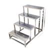 Stainless Steel Multi-Height Step Stool for Home, Factory, and Hospital Use