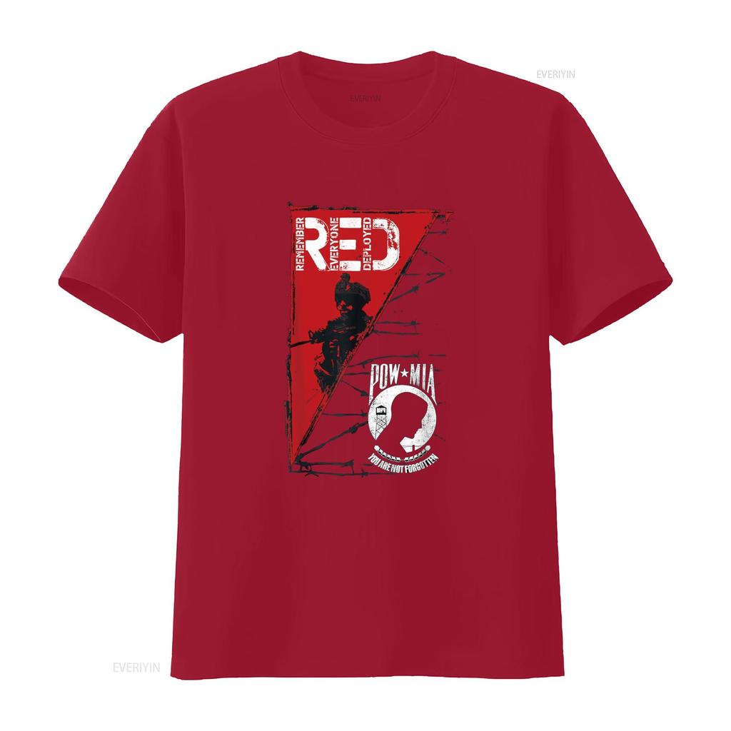 Remember Everyone Deployed T Shirt vintage Washed Soft Breathable Casual Slightly homme Unisex Comfortable graphic fashion