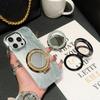 Гальванический блестящий магнитный держатель для мобильного телефона складной держатель для кольца на палец с пряжкой на липкой основе подставка для макияжа зеркало