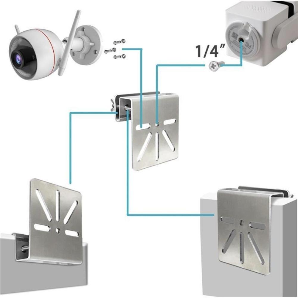 Wall Mount Gutter Bracket Drainage Channel Mount for Eufy SoloCam S340/Eufy E30 Outdoor Use