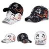 Baseball Cap Hat Colorful Graffiti Print Spring Summer Autumn Punk Hip Hop Rock Adjustable Unisex Men Women Outdoor Casual Cotton Snapback