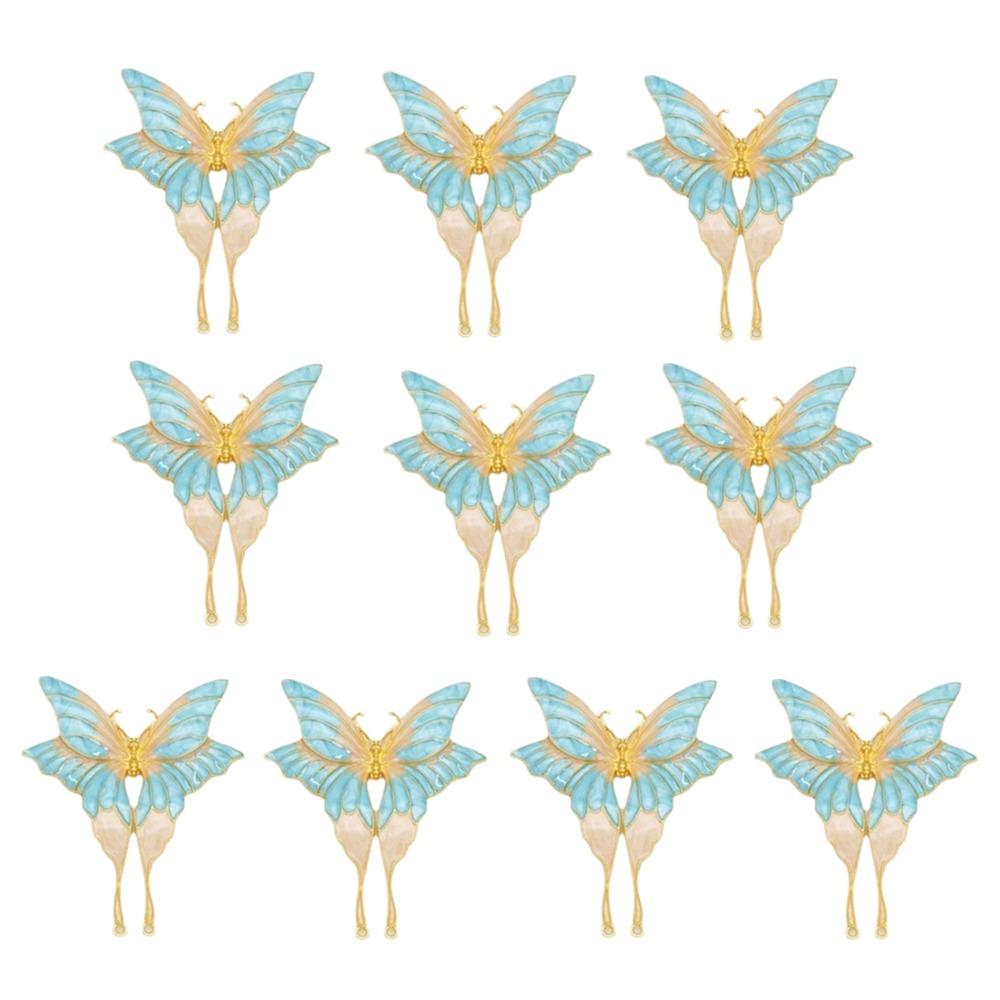 Alloy Material Butterfly Clothing Accessories Butterfly Brooch Pendant For Jewelry Making