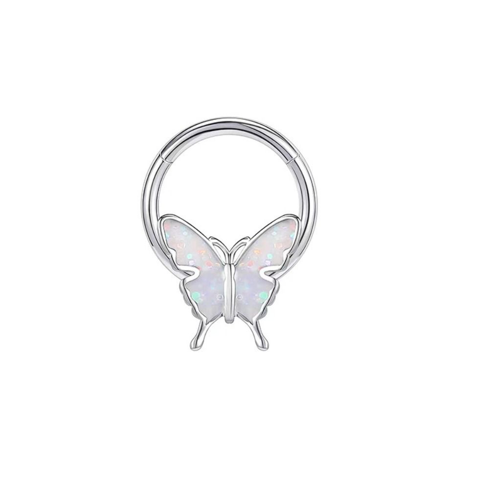 Панк-блеск, кольцо-бабочка в носу, спиральные кольца для перегородки носа, капельное масло, кольцо-бабочка в носу, женское