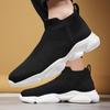 Fashion Knitted Men's Running Shoes Slip-on Casual Sneakers Light Breathable Outdoor Sports Shoes for Walking Jogging