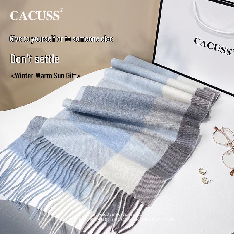 CACUSS Women's Pure Wool Scarf & Shawl