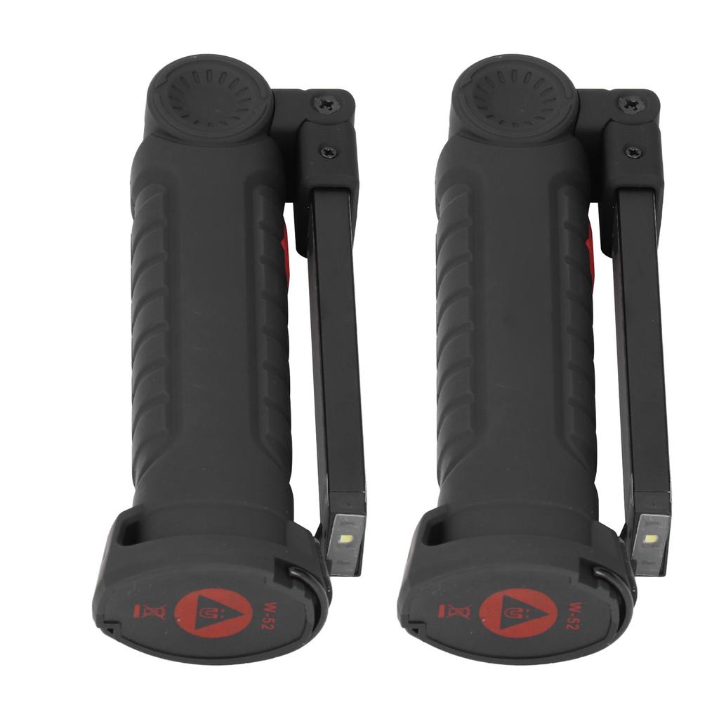 2 шт. Перезаряжаемый светодиодный рабочий свет с магнитной основой для улицы, многофункциональный, портативный, складной COB