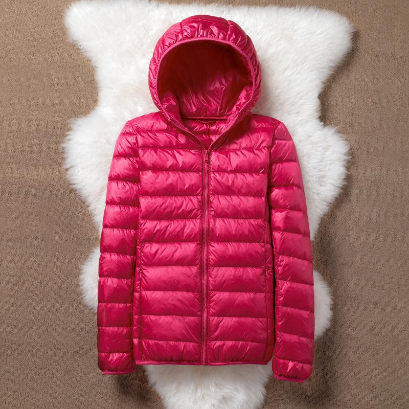 Women Puffer Jacket Plus Size 5XL 6XL 7XL 2026 New Spring Autumn Female Ultra Lightweight Packable Hooded Down Coats
