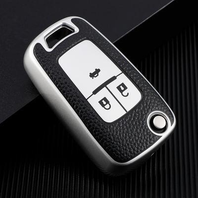 Кожаный складной чехол для автомобильного ключа для Chevrolet Cruze Aveo Trax Sail Malibu Captiva Opel Vauxhall Astra J Corsa Insignia Mokka