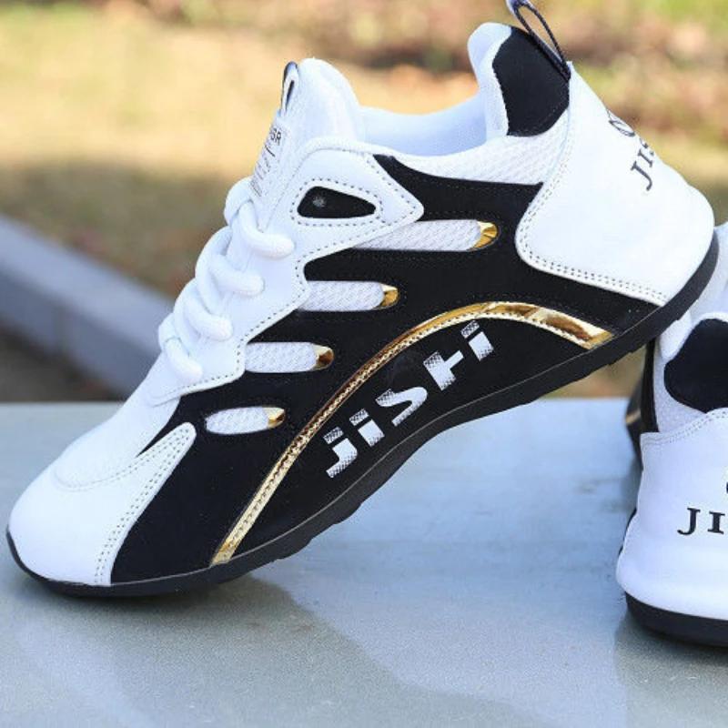 Мужская повседневная обувь, мужская осенняя мода, сетчатая дышащая легкая повседневная обувь, новые удобные туфли на плоской подошве с мягкой подошвой, кроссовки на шнуровке