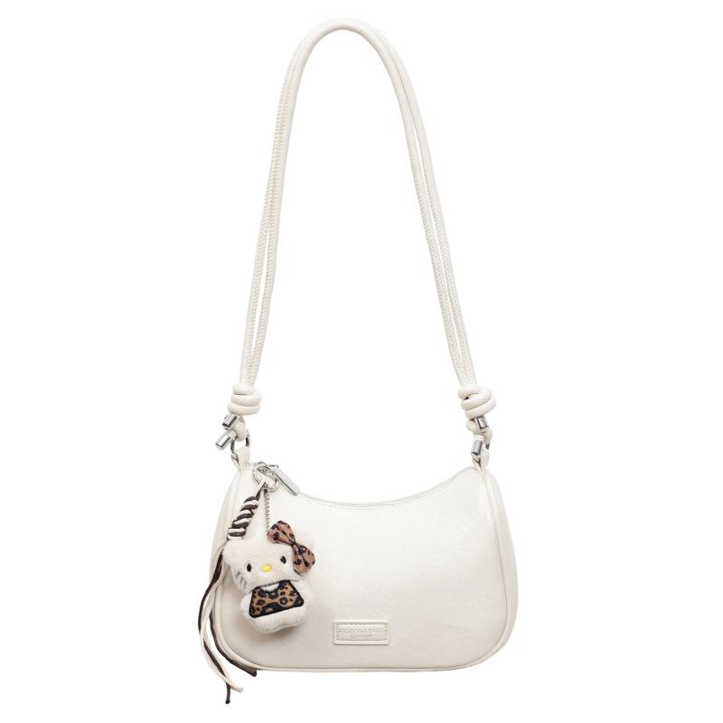 Simple retro niche underarm bag femininity women's versatile crescent bag daily work commute messenger bag