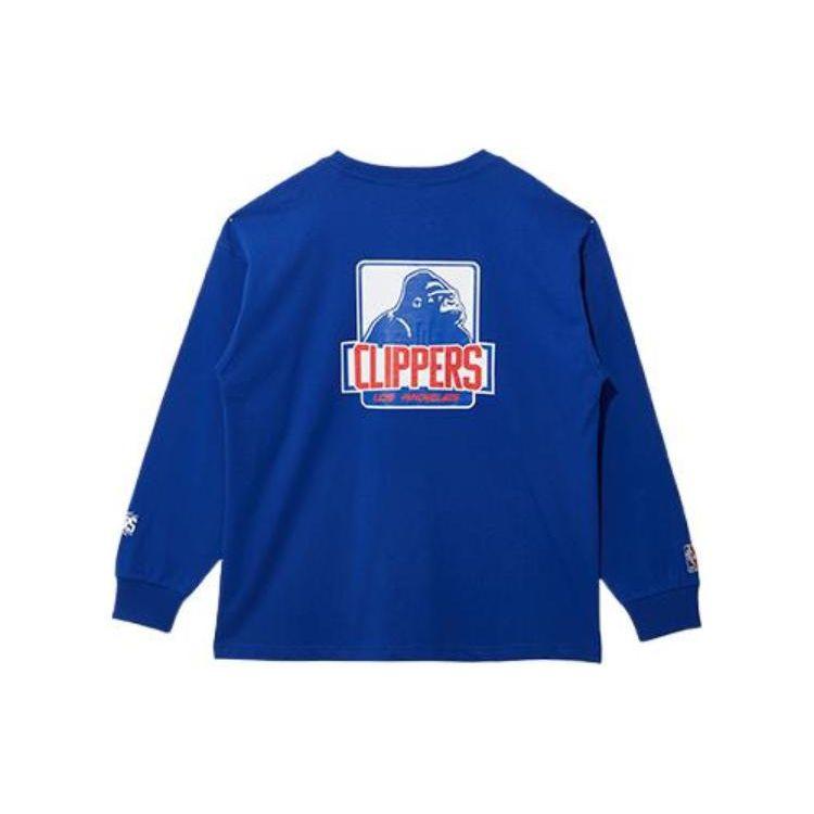 New Era SS22 Однотонная толстовка с принтом логотипа Американская толстовка Унисекс толстовка Синий 13134292