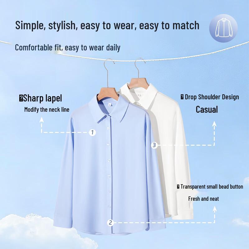 La Chapelle Women's Loose Fit Sun Protection Long Sleeve Shirt