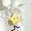 Plush Star Keychains Cute Smiling Star Keyrings Girls Sweet Car Keychains Star Doll Keychains Car Keys