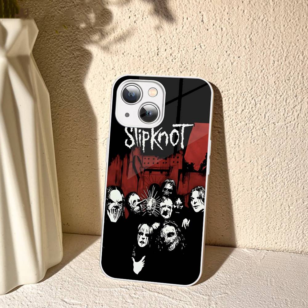 Band Cool-S-SlipknotS-S Tempered Glass For Iphone 14 13 12 11 Pro Mini XS MAX 14Plus X XS XR Cover