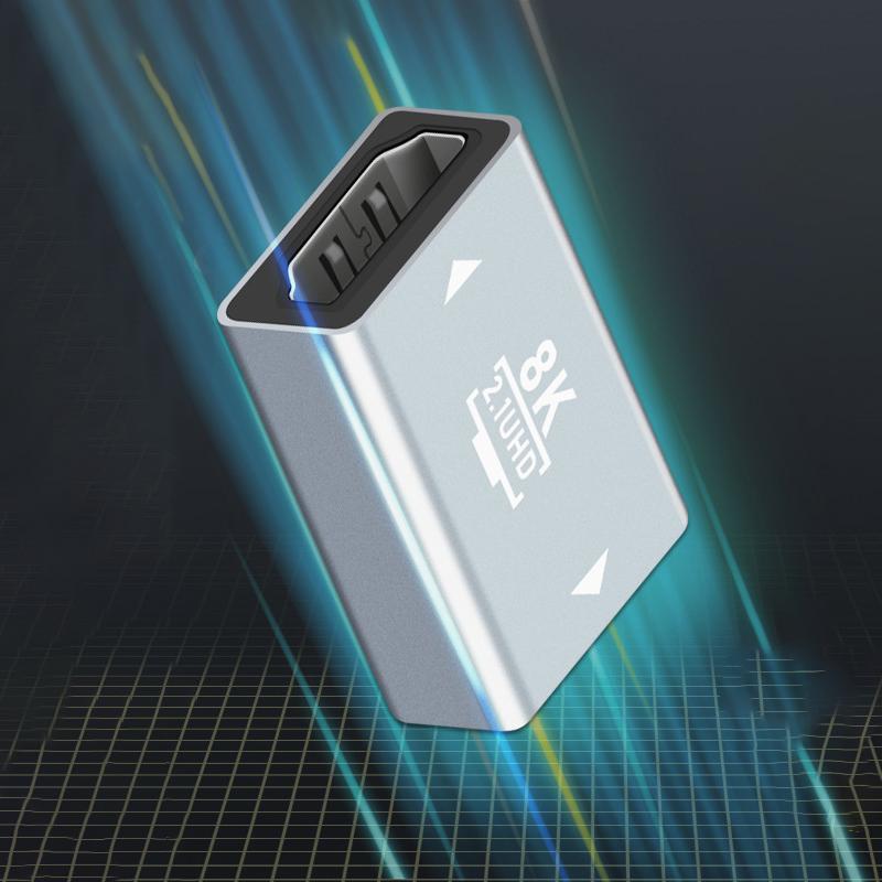 Uv00I HDMI-совместимый 2.1 женский-женский адаптеры видеокабель интерфейс удлинитель конвертер 60 Гц 8K удлинитель для ТВ-бокса HDTV