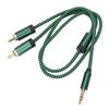3.5mm Y Splitter Cable 1.64FT HiFi Stereo Sound Headphone Jack Adapter Male to Aux Sound Cable for Smartphone Speaker