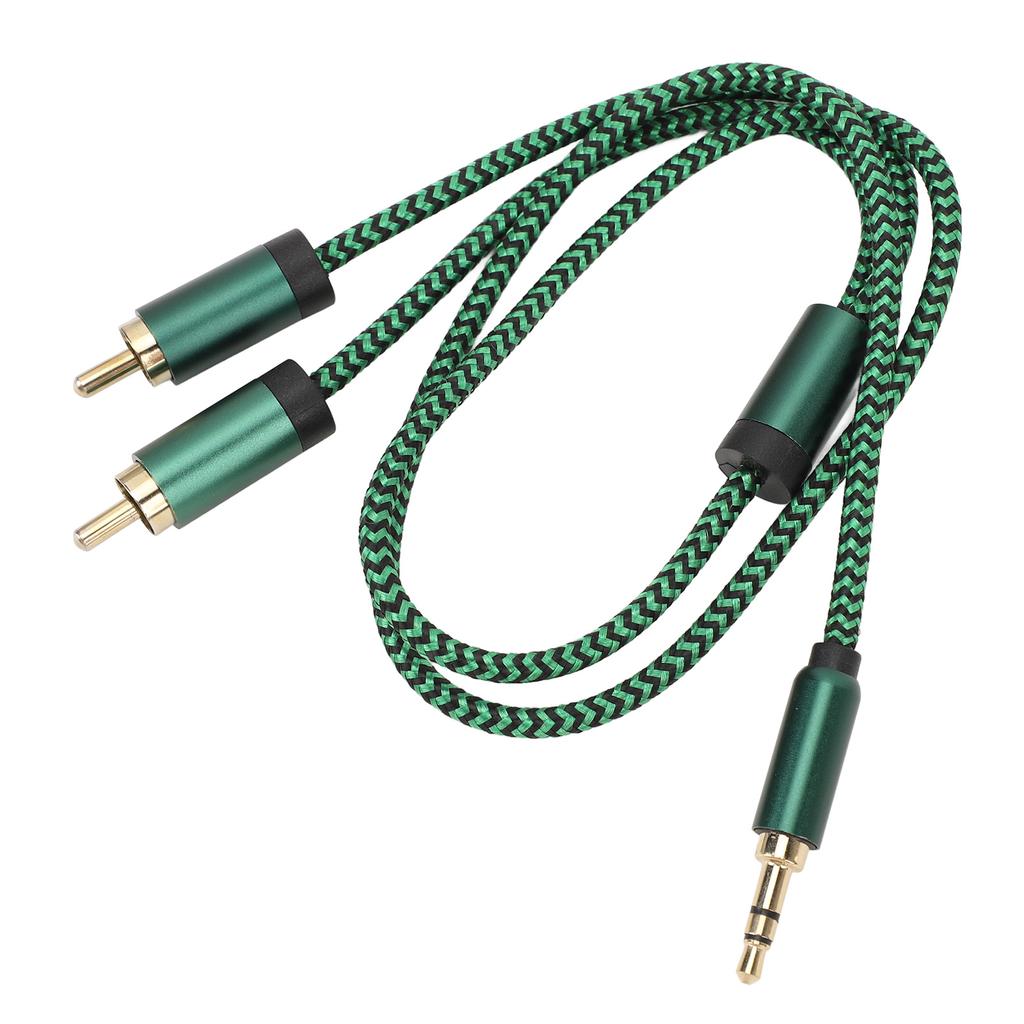 3.5mm Y Splitter Cable 1.64FT HiFi Stereo Sound Headphone Jack Adapter Male to Aux Sound Cable for Smartphone Speaker