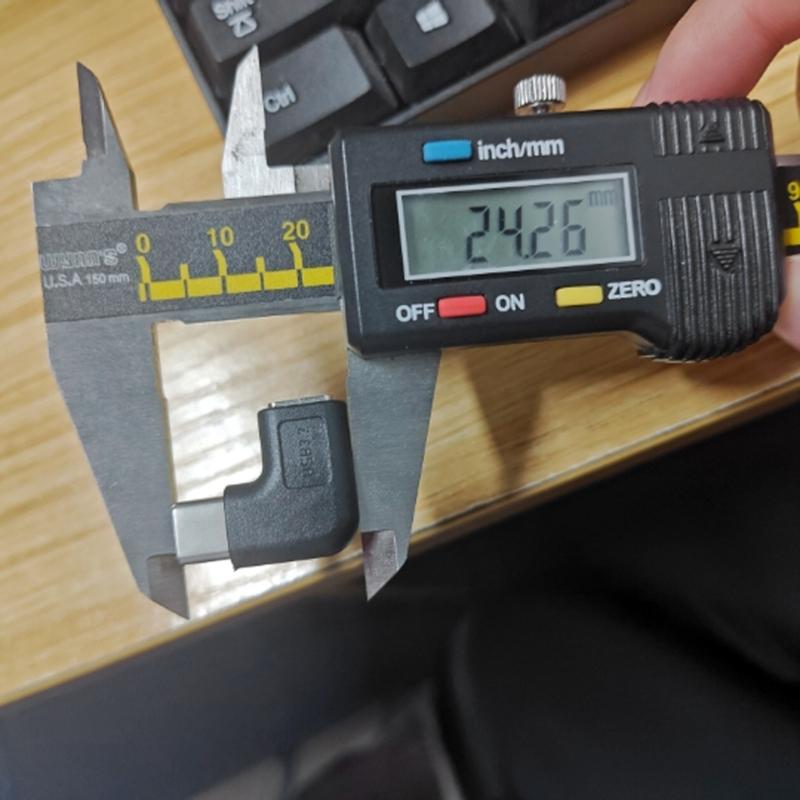 Прямоугольный разъем USB C папа-мама Адаптер с изгибом 90 градусов Скорость 10 Гбит/с Быстрая зарядка 5 А Широкая совместимость