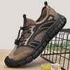 Mesh Shoes Men's 2025 Summer New Hollow Breathable River Walking Shoes Soft Sole Bag Head Non-slip Outdoor Casual Beach Shoes