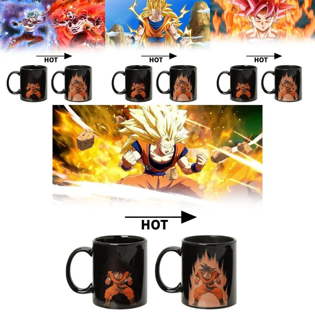 Керамическая кружка Dragon Ball Goku, меняющая цвет, для подарка и домашнего использования
