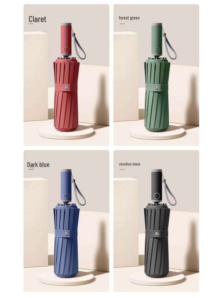 Dual-Use Extra-Large Folding Umbrella: Anti-UV, Rain or Shine, For Two