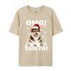 Christmas Dog T Shirts Fashion Premium Cotton Crew Neck Tee Shirts Male Plus Size Sweatshirts High Quality