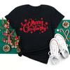 Women Year White T-shirts Fashion Merry Christmas T-shirt Kawaii Tree Printed T Shirt Suitable All Seasons Tops