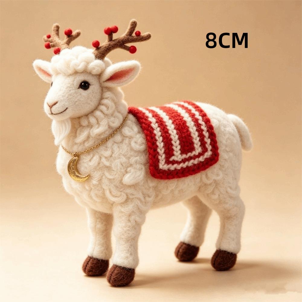 2D Sheep Ornament Cartoon Hanging Christmas Decoration Holiday Decor Party Holiday Decoration