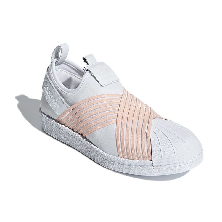 Adidas Superstar Slip On прозрачные оранжевые женские кроссовки обувь-белый D96704