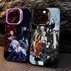 ГОРЯЧИЙ Чехол для телефона с Аниме B-Bungou Stray Dogs Для iPhone17,16,15,14,13,12,11 Plus,Pro Max Цветной Посеребренный Внутренний Чехол
