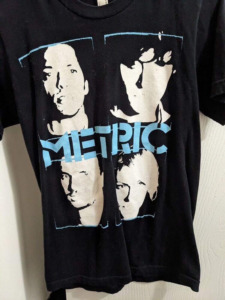 NEW Metric Rock Band Tour Black T Shirt Size S-5XL Unisex T-Shirt