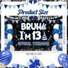 13th Birthday Party Decorations Banner for Boys Bruh I'm 13 Backdrop Funny Teenage Bday Banner Teen Boy 13th Birthday Decor 5.9x3.6ft Happy 13 Years
