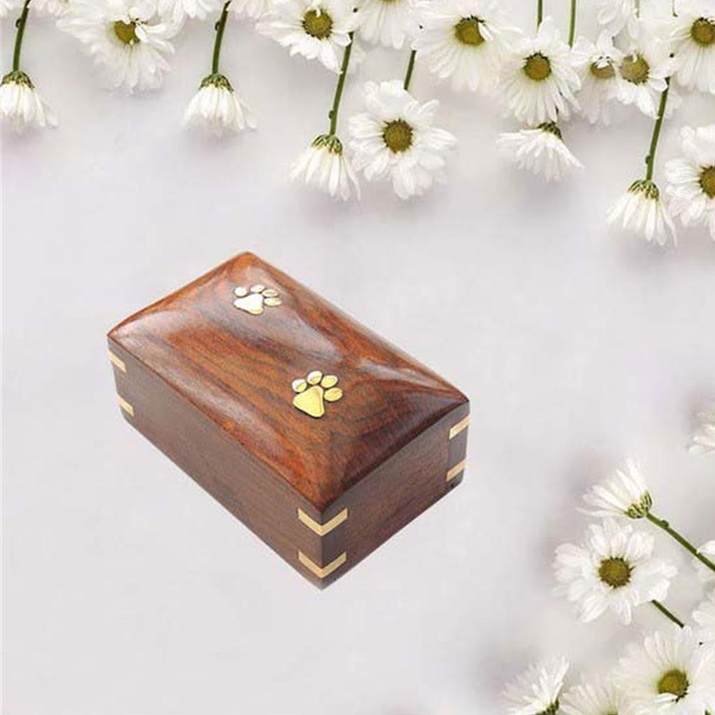 Create Special Place of Remembrance for Departed Pet with Wood Pet Remembrance Urn Box To Preserve Beautiful Memories