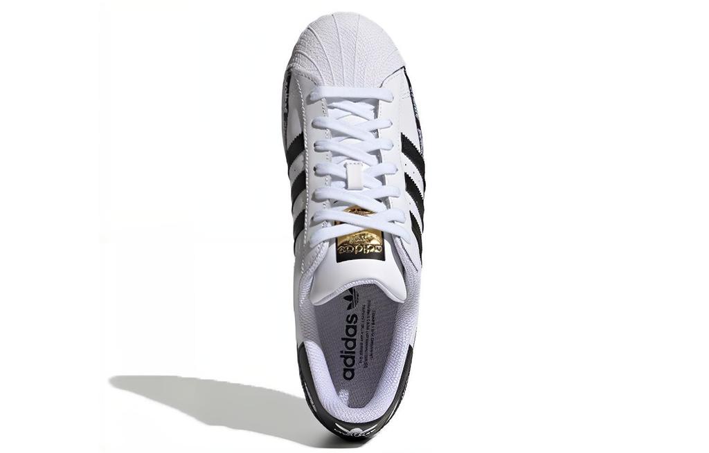 Men's Sneakers Adidas Superstar 'Wordmark Heel Stripe - White Black'