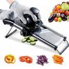 Adjustable Vegetable Cutter Stainless Steel Vegetable Chopper Household Vegetable Slicer Carrot