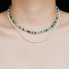 Bohemian Stone Bead Clavicle Necklace - Colorful, Simple, and Stylish Design