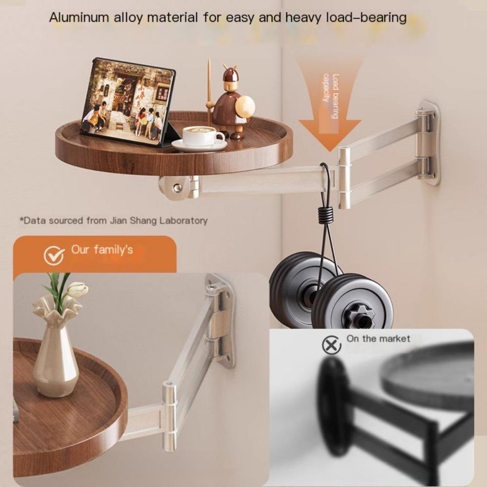 Настенный стол, складные маленькие чайные круглые столики, гостиная, креативная плавающая спальня, настенные прикроватные шкафы для хранения вещей