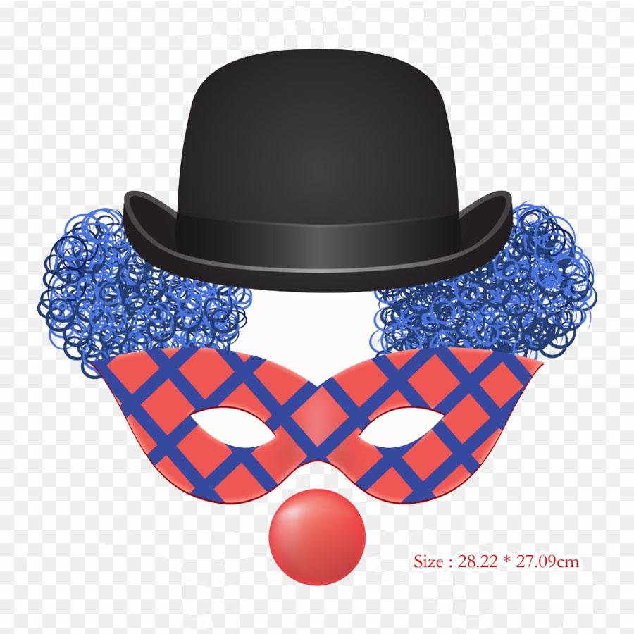 Harlequin Clown Iron On Heat Transfer Printing Vinyl Patches Sticker for Clothes DIY Appliques Washable Patches