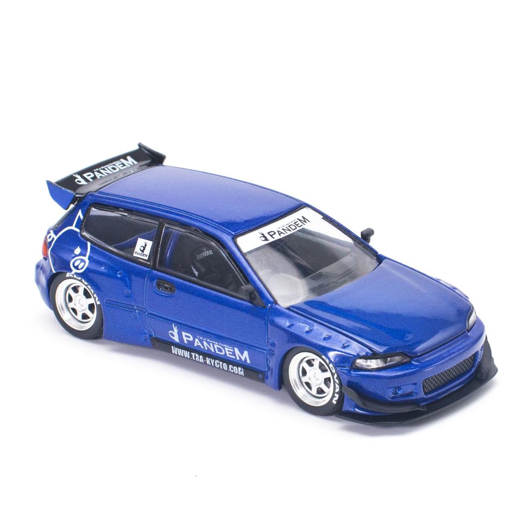 POP RACE PANDEM CIVIC EG6 METALLIC BLUE Готовый продукт 1/64 v1.5