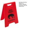 Caution Cat Vomit Sign Desktop Warning Mini Sign Pet Caution Beware Dog Vomiting Sign Prank